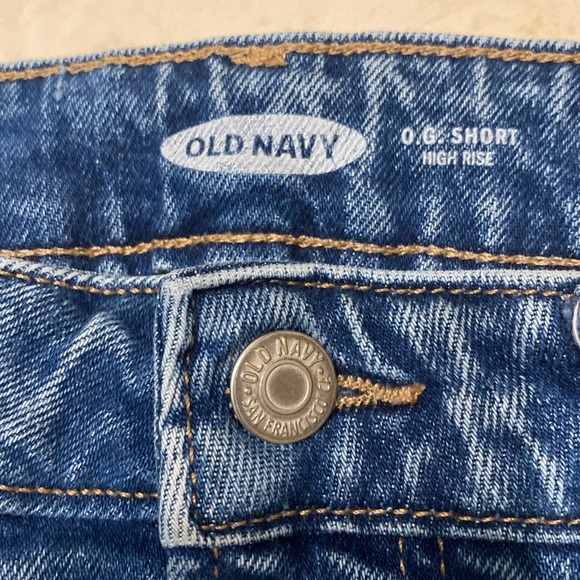 Old Navy O G High Rise Jean Shorts Size 6 - Picture 3 of 5